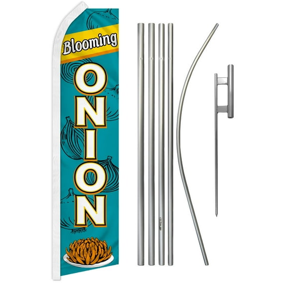 Blooming Onion Super Flag & Pole Kit