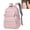 Light pink, variant on Large Capacity Minimalist School Backpack, Multi-Pocket Backpack for School, Water Resistant Bookbag for Middle High College Students Daily Travel