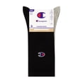 thumbnail image 2 of Champion Men’s Crew Socks 3 Pack – Half Terry Cushion, Moisture-Wicking, Arch Support, Stretch Comfort, Sizes 6–12.5, 2 of 7