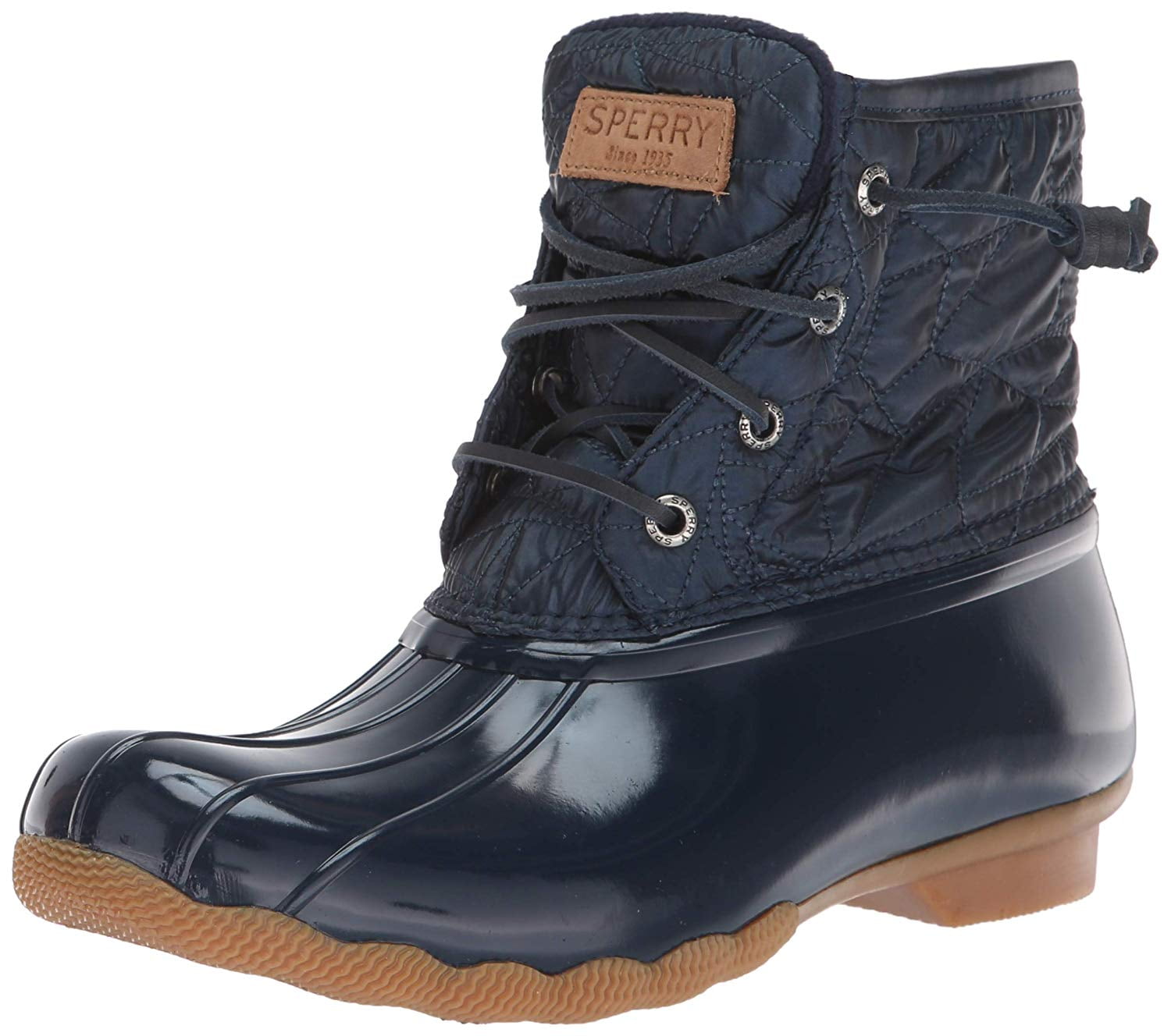 Sperry women's saltwater nylon quilt rain best sale boot