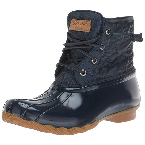 Sperry STS82681: Women's Saltwater Nylon Quilt Navy Rain Boot