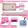 thumbnail image 6 of Inflatable Air Tumbling Mat Gymnastics Tumble track 4 inches Thickness Air Mats for Home Use/Training/Cheerleading/Water Yoga  13ft  with Electric Air Pump pink color, 6 of 6