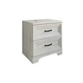 thumbnail image 6 of Castle Place Traditional 2 Drawer Wooden Nightstand, Light Grey, 6 of 8