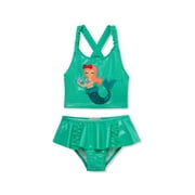 Flapdoodles girls Mermaid 2pc Swimsuit, 3T