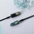 thumbnail image 6 of HOOUN 1PC Natural Labradorite Single Pointed Crystal Pendant Necklace Column Hexagonal, 6 of 9
