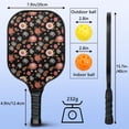 thumbnail image 4 of Pickleball Paddles Set,Pioneer Flower Floral Print Pattern Fiberglass Surface Pickleball Racket Set with 2 Indoor Outdoor Pickleball Balls and Pickleball Bag,Pickle-ball Equipment, 4 of 6