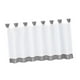 thumbnail image 1 of Cortinas de café Zulema ciegas de baño corta 57x24 pulgadas gris, 1 of 6