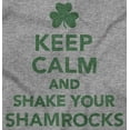 thumbnail image 2 of Keep Calm Shake Shamrocks St Paddys Men's Graphic T Shirt Tees Brisco Brands L, 2 of 5