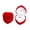 Red-White, variant on Vnanda Heart Shaped Ring Box Holder Jewelry Chest Organizer Earrings Coin Jewelry Presentation Box Case for Proposal Engagement Wedding Ceremony Birthday Gift