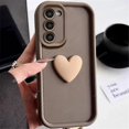 thumbnail image 2 of S 22 23 21 20 Cute 3d Love Heart Silicone Case For Samsung Galaxy S22 S21 S20 S23 Fe Ultra Plus 5g Women Matte Back Cover S20fe, 2 of 5