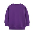 thumbnail image 4 of Tfken Halloween Toddler Sweatshirtn Girls Tops Size 2-3 Years Cartoon Print Crew Neck Sweater Trendy Long Sleeve Purple Sweatshirt, 4 of 6
