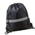thumbnail image 1 of Waterproof Sports Shoulder Bag Light Weight Portable Fitness Handbag Reflective Stripe Drawstring Gym Backpack Yellow, 1 of 4
