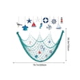 thumbnail image 3 of Gecau Decorative Cotton Rope Fishing Net Wall Hanging with Wooden Nautical Ornaments Starfish Sailboat Anchor for Coastal Beach Themed Home Decor, 3 of 5