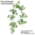 thumbnail image 3 of Artificial Peony Vines Flowers Garland Hanging Silk Rose Vine Floral Garland for Outdoor Porch Outside Decor Patio Yard 70.9 Inch, 3 of 5