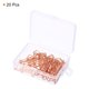thumbnail image 3 of Clips para Papel Unique Bargains Flecha-Forma Rosa Oro 1.6 Pulgadas Paquete de 20, 3 of 5