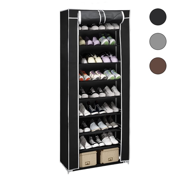 Zapatera Organizador Closet 9 Niveles Capacidad 27 Pares Ahorra Espacio Negro Blick