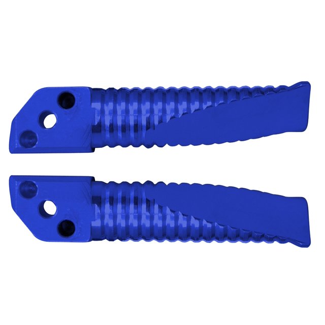 Yana Shiki A5019BU Blue Rear Passenger OEM Style Foot Pegs for Kawasaki Motorcycles