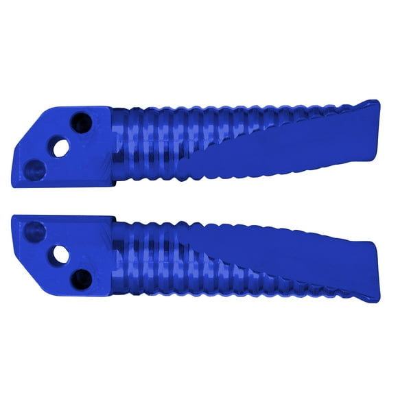 Yana Shiki A5019BU Blue Rear Passenger OEM Style Foot Pegs for Kawasaki Motorcycles