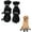 Black, variant on Dog Boots for Small Medium Large Dogs with Reflective Strap, Anti-Slip Dog Shoes for Hot Pavement, Dog Booties and Paw Protectors for Cat Pet Doggie Hiking Hardwood Indoor Outdoor