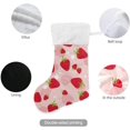 thumbnail image 3 of Coolnut Strawberry Christmas Stocking Personalized Large Candy Stocking, Xmas Stockings Decoration Hanging Gift for Family Holiday Party Ornaments Decor Fireplace, 3 of 7