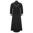 thumbnail image 6 of renvena Mens Church Catholic Priest Chasubles Vestments Clergy Costume Mass Robe with Stole Black S, 6 of 7