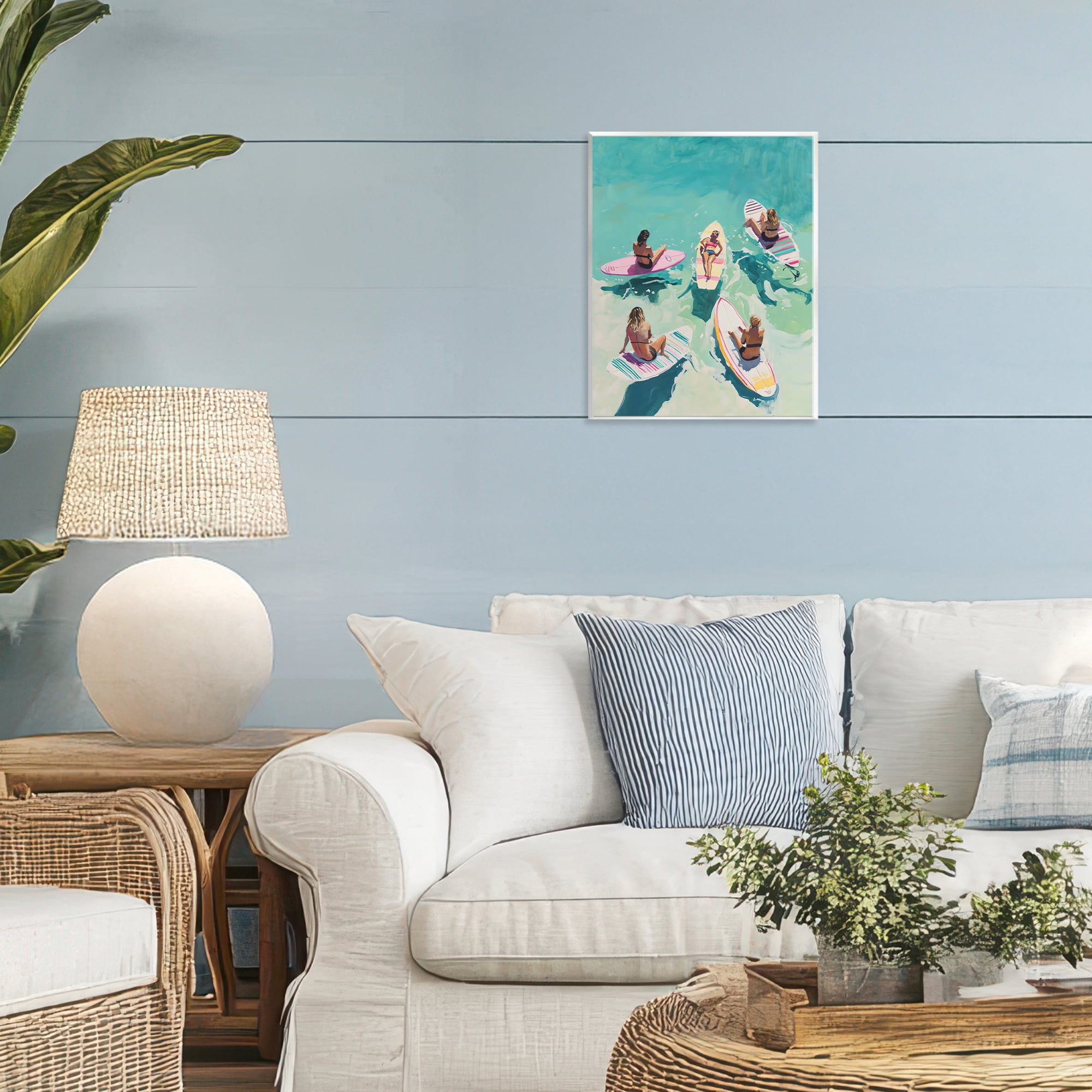 Stupell Industries Women Surfers at Turquoise Beach Wall Plaque Art, design by The Prints Vibe
