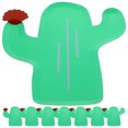 thumbnail image 1 of 8 platos con forma de cactus, platos de papel tropicales, vajilla desechable estilo cactus hawaiano., 1 of 5