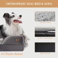 thumbnail image 2 of Cama para perros Comfort Expression, espuma ortopédica impermeable, color gris, 2 of 6