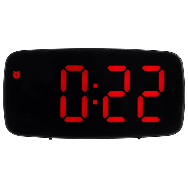 EeaseMX Reloj despertador LED digital de escritorio con pantalla multifunción y reloj de mesa