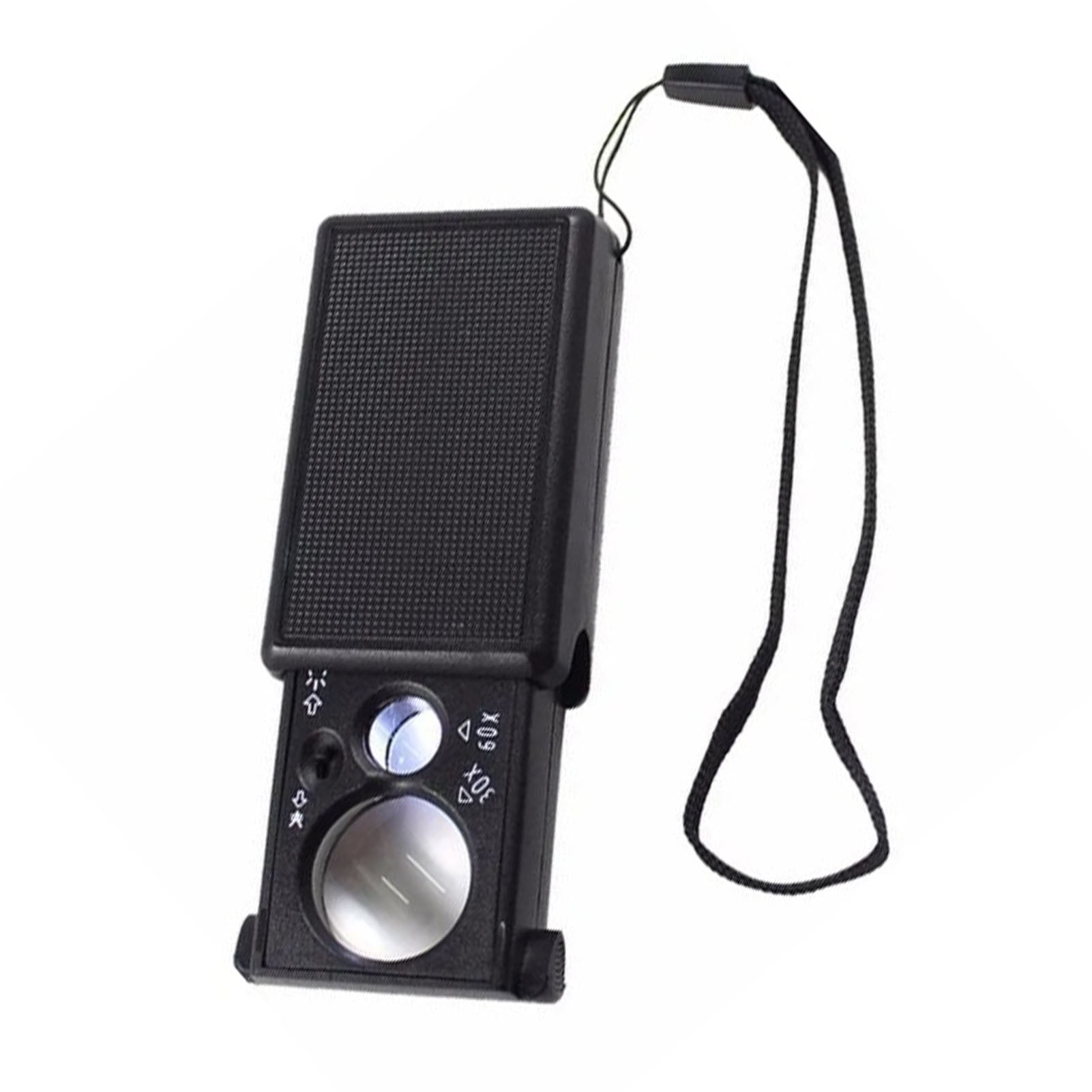 Jewelers Loupe Magnifier, 2 Lens Illuminated Jewelry Magnifying Glass