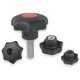thumbnail image 2 of Hand Knob M8 6 Pack, Durable Metal Hand Knobs for Machinery, Furniture and Equipment, Black Finish, 2 of 2