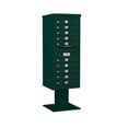 thumbnail image 5 of Salsbury Industries Pedestal Mounted 10 Units 11 Door Front Load 4C Horizontal Cluster Box Unit, 5 of 6