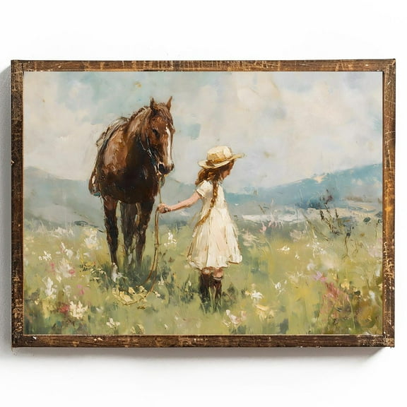 Horse Girl Wall Art Equestrian Wall Art Western Decor Cowgirl Horse Girl Who Loves Horse Gift Horse Cowgirl Wall Art Horse,2, 8x12 UNFRAMED