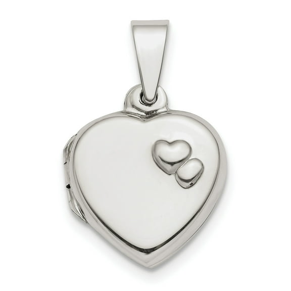 Sterling Silver Polished 13mm Heart Locket