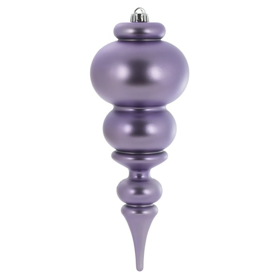 Vickerman 14" Lavender Matte Finial Christmas Ornament UV Treated with Drilled and Wired Cap