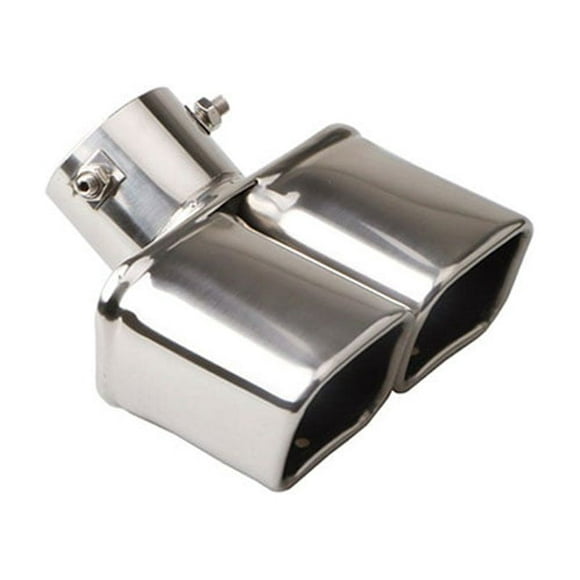 Car Exhaust Tip Stainless Steel Exhaust Tail Throat Square Tail Pipe For 2.5-inch Intake Exhaust Systems