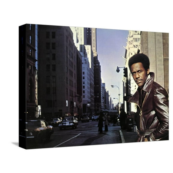 Art.com Shaft, Richard Roundtree, 1971 Stretched Canvas Print Wall Art, 16" x 12"