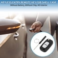 thumbnail image 2 of Carcasa de llave de entrada sin llave de 2 botones Unique Bargains para Renault Clio, 2 of 7