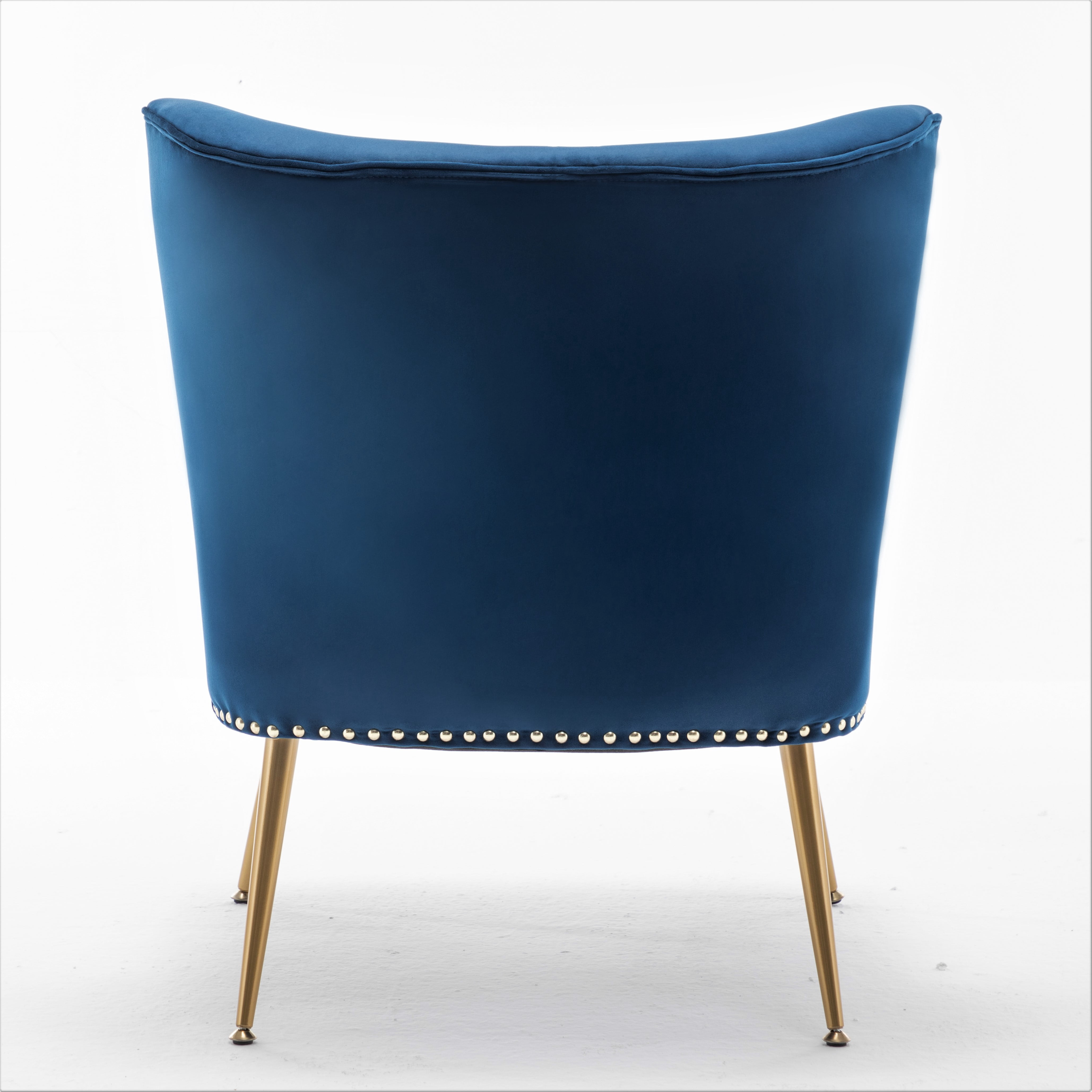 US Pride Furniture Corisha 25"W Velvet Armless Accent Living Room Chair, Dark Blue