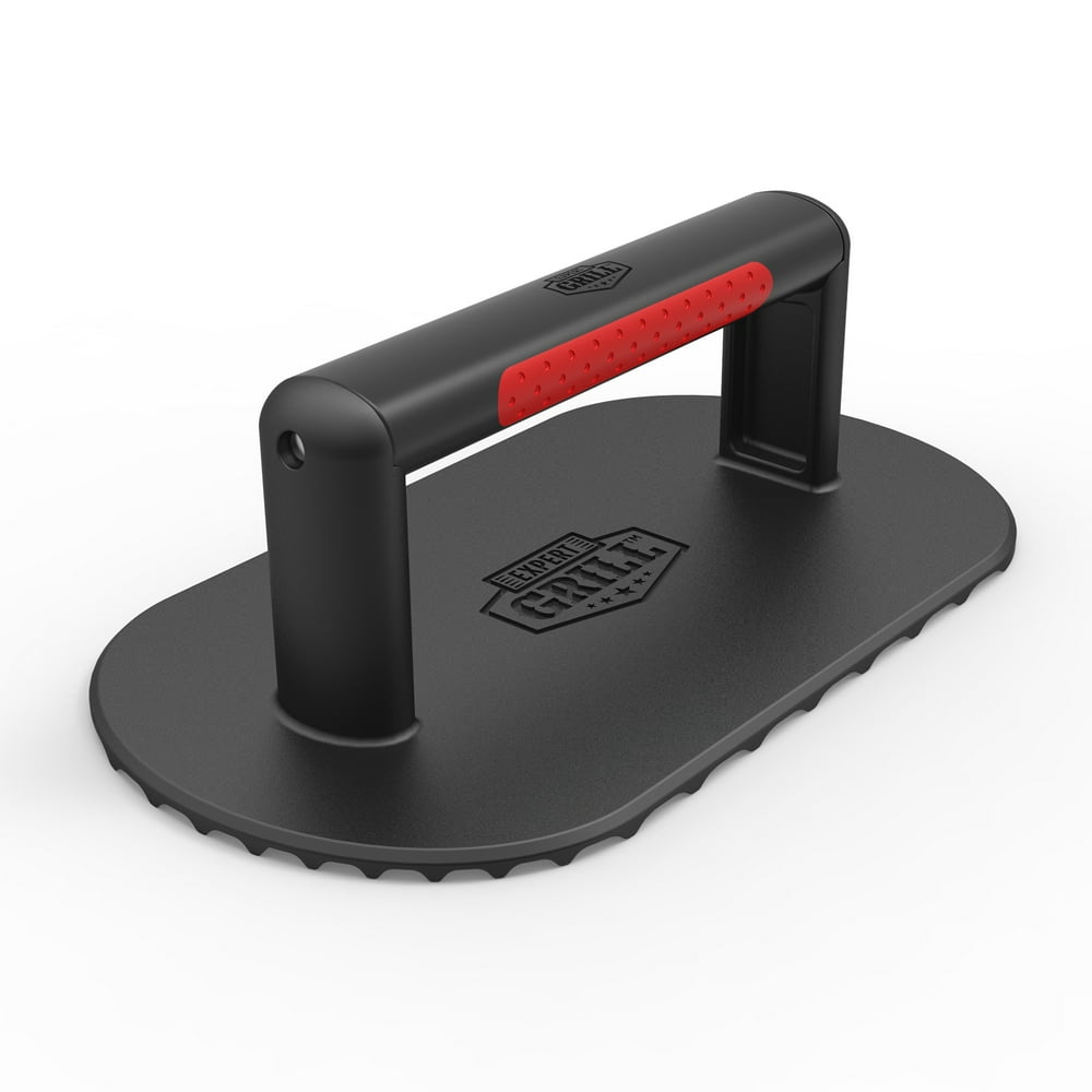 Expert Grill 2 Pound Preseasoned Cast Iron Griddle Press with Nylon Handle