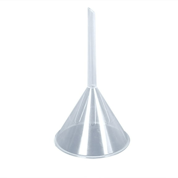 PLJFXXM Mini Clear Polyethylene Funnel - 1 Pcs Narrow Neck Funnels for Perfume, Water Bottle, Powder, Capsule, Oils, Kitchen, Lab & More (Clear)