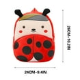 thumbnail image 3 of Fmbmuo 3D Cute Cartoon Little Plush Baby Backpack Baby Toy Bag(Ladybug), 3 of 5