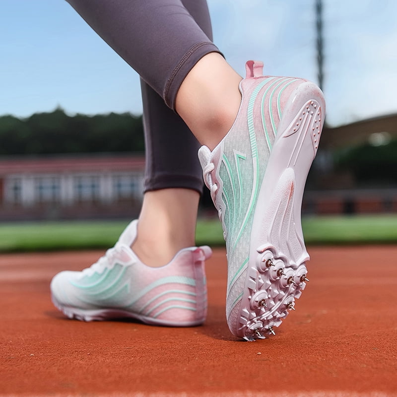 Men Women Kids Track and Field Shoes Professional 8 Spikes Running Racing Sneakers Breathable Lightweight Sprinting Shoes