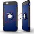 thumbnail image 5 of Phone Case for iPhone 6plus 6splus 6/6s Plus with Tempered Glass Screen Protector Cover and Stand Ring Holder Hybrid, 5 of 5
