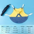 thumbnail image 2 of Prettyui Small Pet Clothes Jeans For Guinea Pig Lop-eared Rabbit Hamster With Leash, 2 of 2