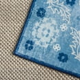 thumbnail image 4 of SAFAVIEH Martha Stewart Cory Floral Machine Washable Area Rug, Blue/Beige, 5' x 8', 4 of 11