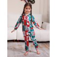 thumbnail image 3 of Hirigin Family Christmas Pajamas, Long Sleeve Christmas Tree Print Hooded Jumpsuit Sleepwear, 3 of 9