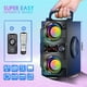 thumbnail image 3 of Altavoz Bluetooth, 40W(60W Pico) con subwoofer, estéreo inalámbrico, bajo rico, luces LED, soporta FM, control remoto, AUX, EQ, 3 of 3