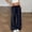 Blue, variant on LEBONYARD Wide Leg Yoga Pants for Women,Women's Plaid Printed Elastic Waist Straight Casual Wide Leg Pants Black S