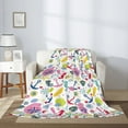 thumbnail image 2 of Disketp Undersea Seahorse Cozy Flannel Fleece Throw Blanket: Has a velvety texture for All Seasons - Perfect for Women, Men, & Kids"80"x60", 2 of 6